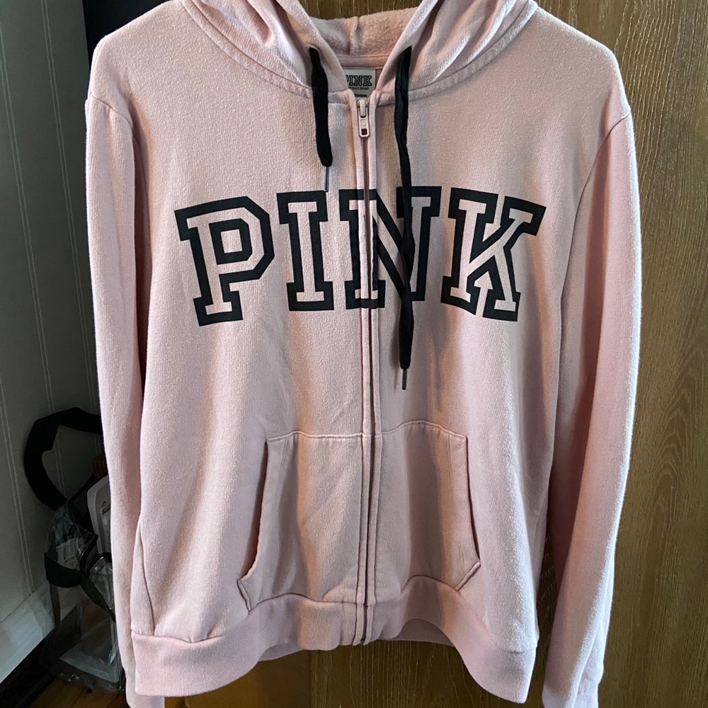 Full zip Pink sweatshirt